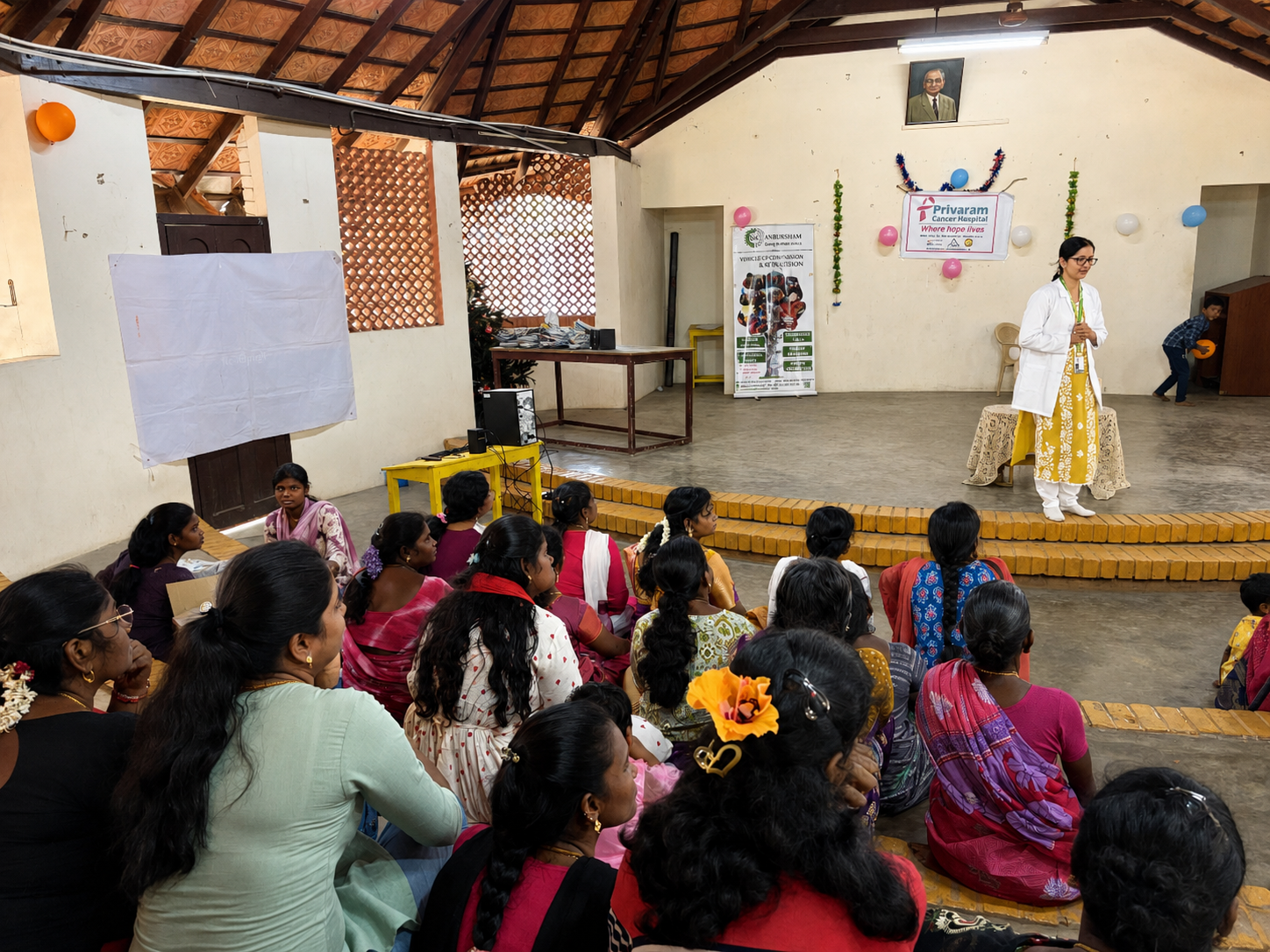 Community health camp in progress